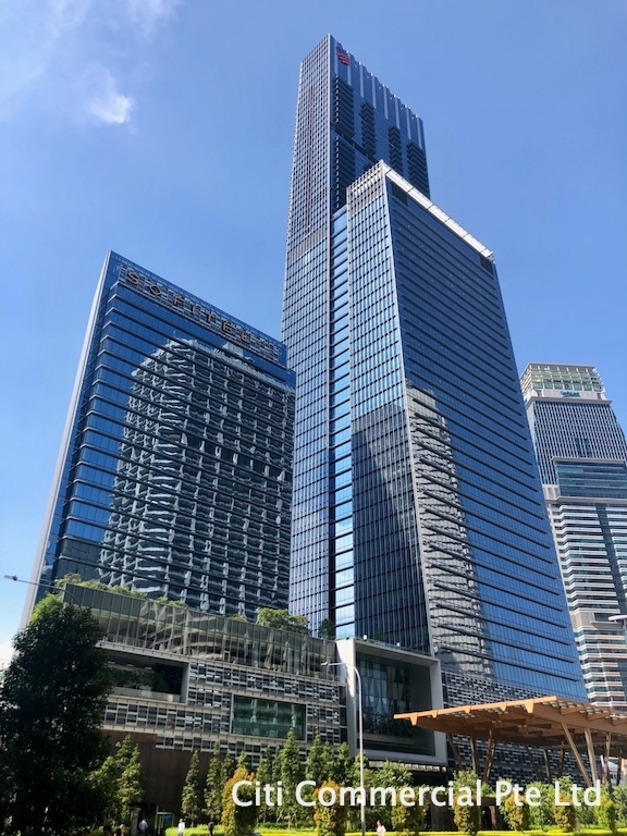 View of Guoco Tower from below